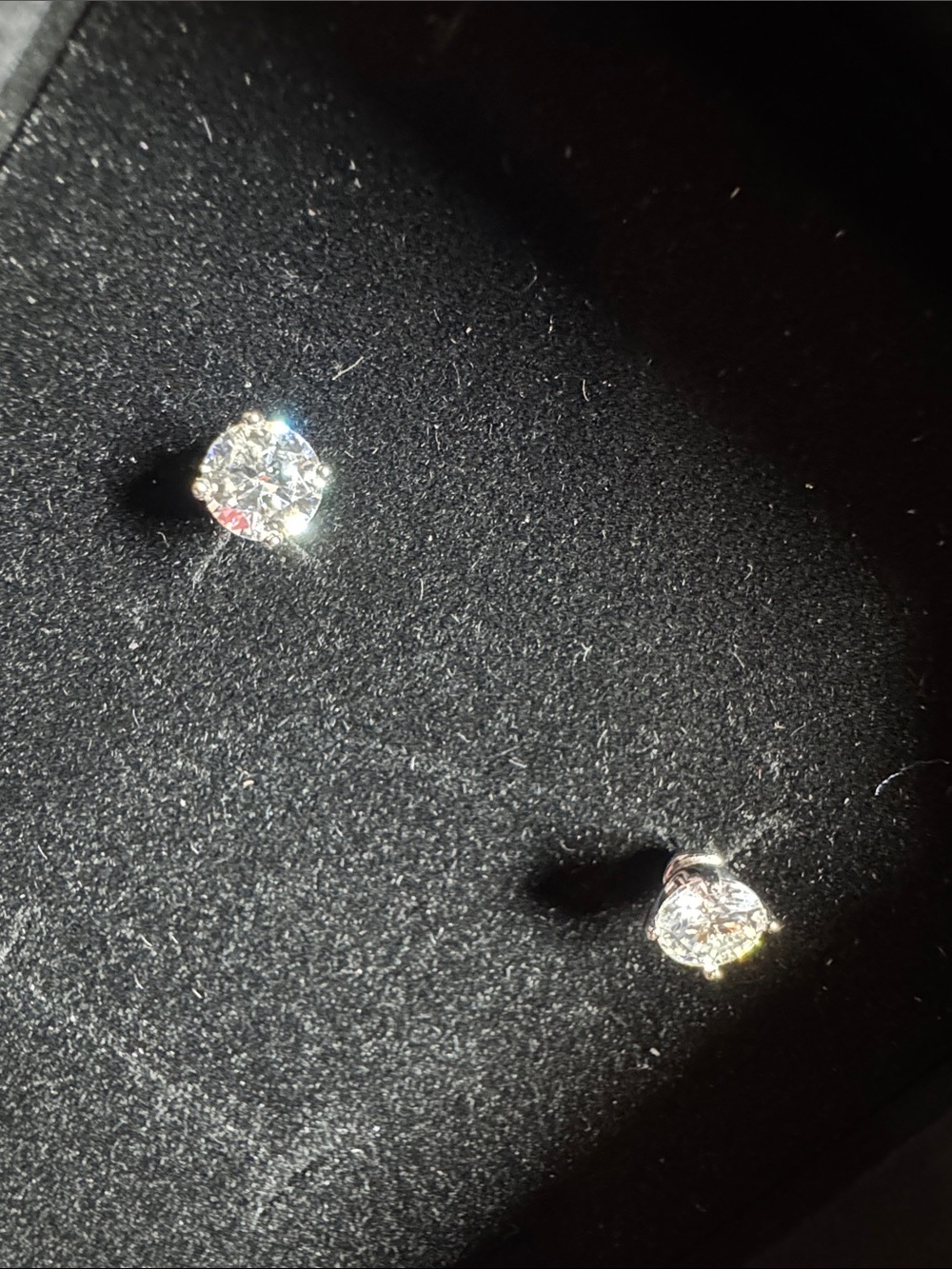 GRA Certified Moissanite Stud Earrings - Classic Silver Tone